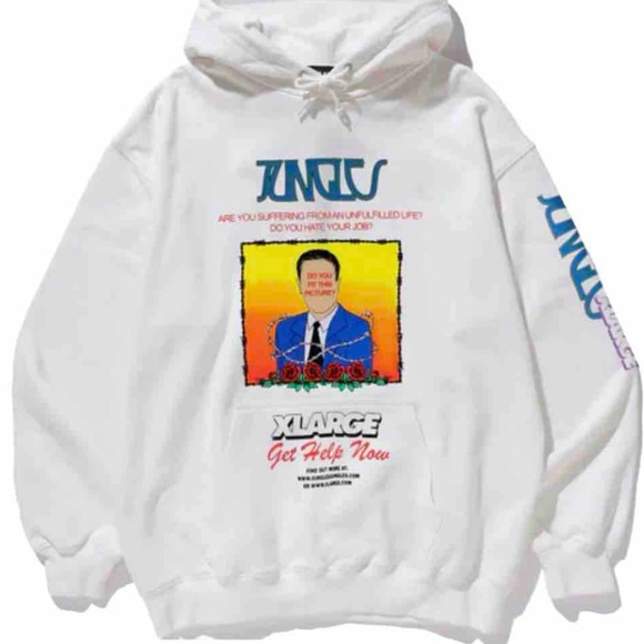 Jungles Other - Jungles x Xlarge Sweatshirt Men’s White Hoodie Size Medium